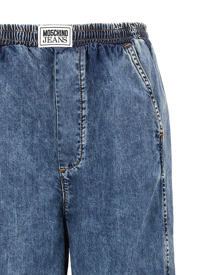 デニム・ジーパン MO5CH1NO JEANS Embroidery jeans Light Blue Moschino Light Blue Embroidery jeans for Women Online USA at