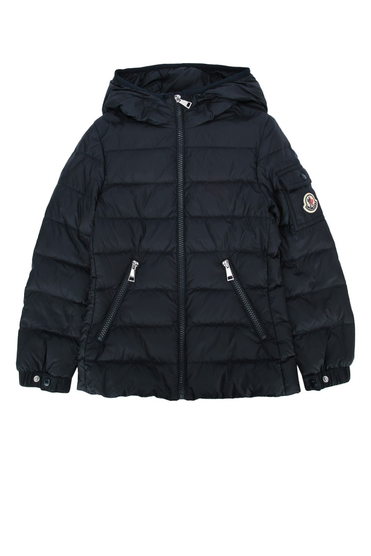 MONCLER kids ネイビージャケット　レディース　152cm Moncler Kids Navy Blue Solid Jacket