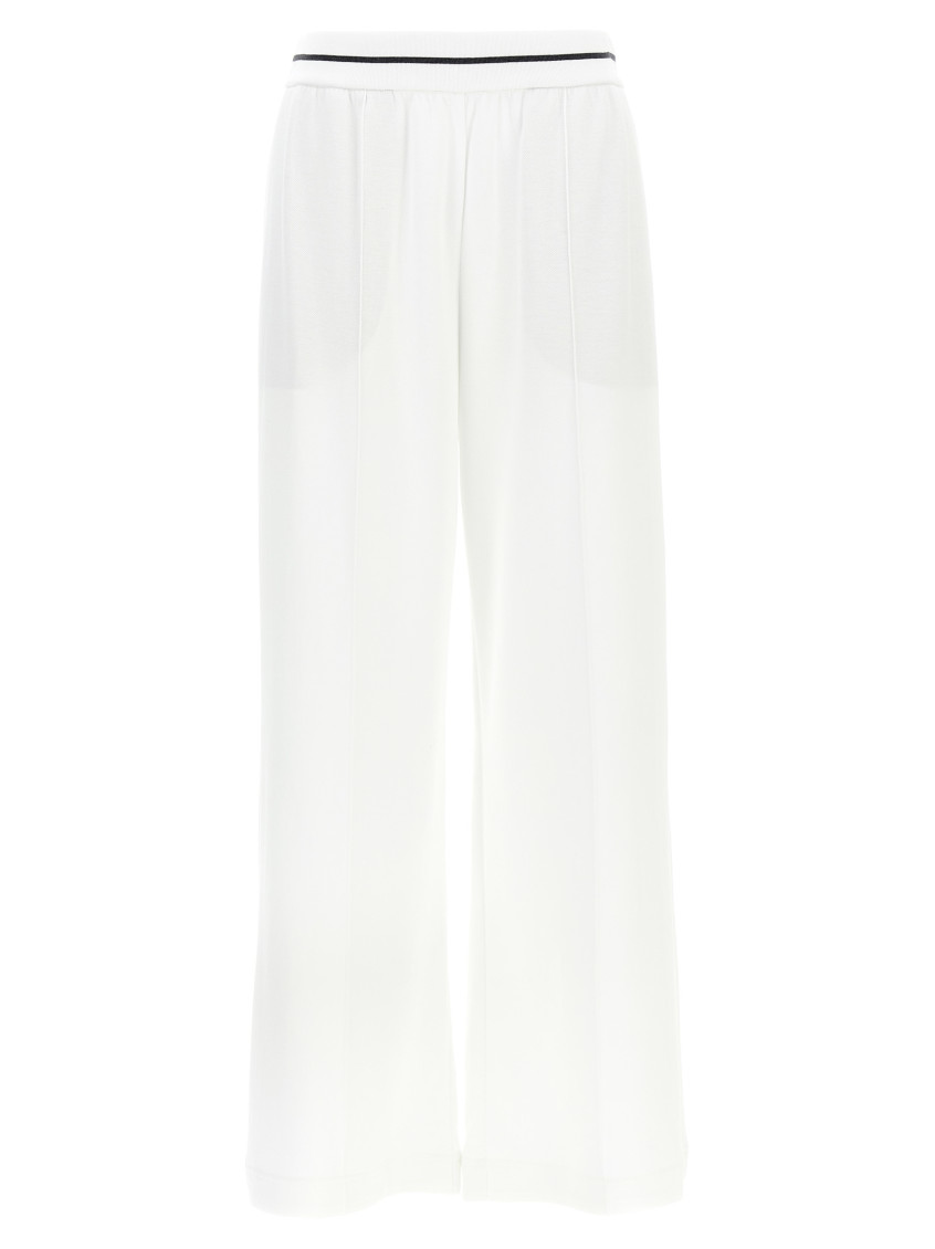 Brunello Cucinelli Loose Leg Joggers Pants In White