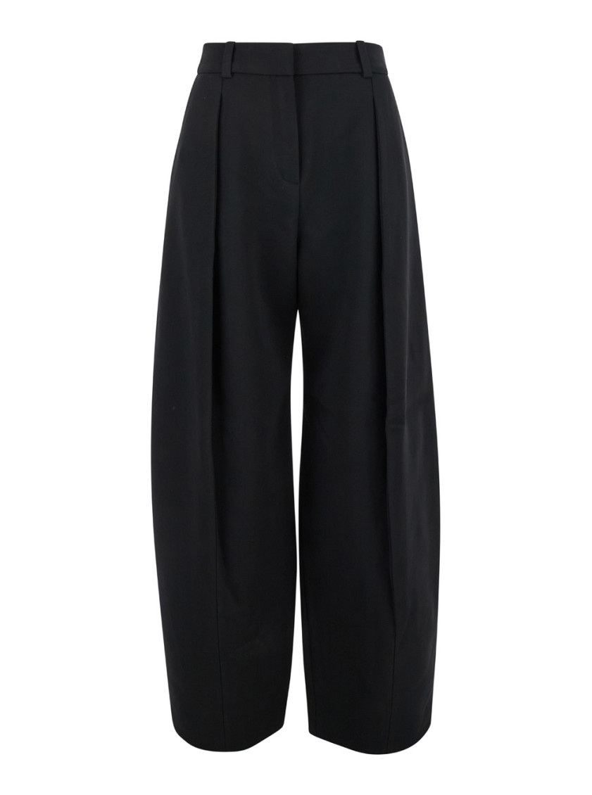 Jacquemus Le Pantalon Paseo Tech Wide Pants In Black