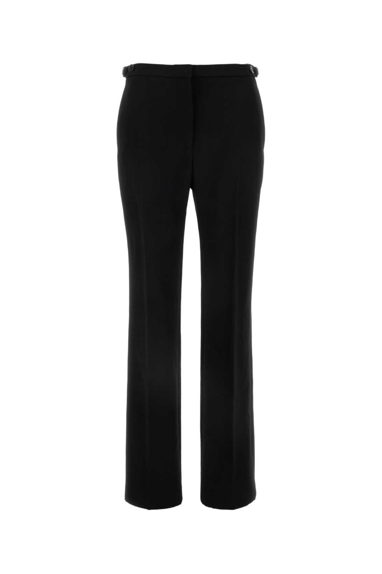 The Row Flame Cady Straight-leg Pants In Black