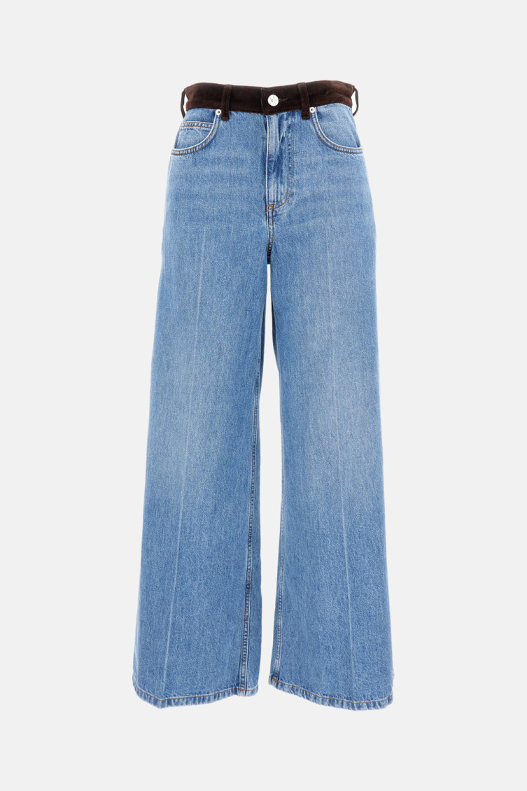 Marni Blue Cotton Jeans In Blue
