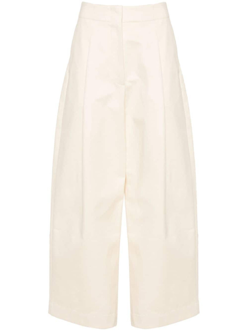 Studio Nicholson Beige Wide-leg Trousers In Neutral