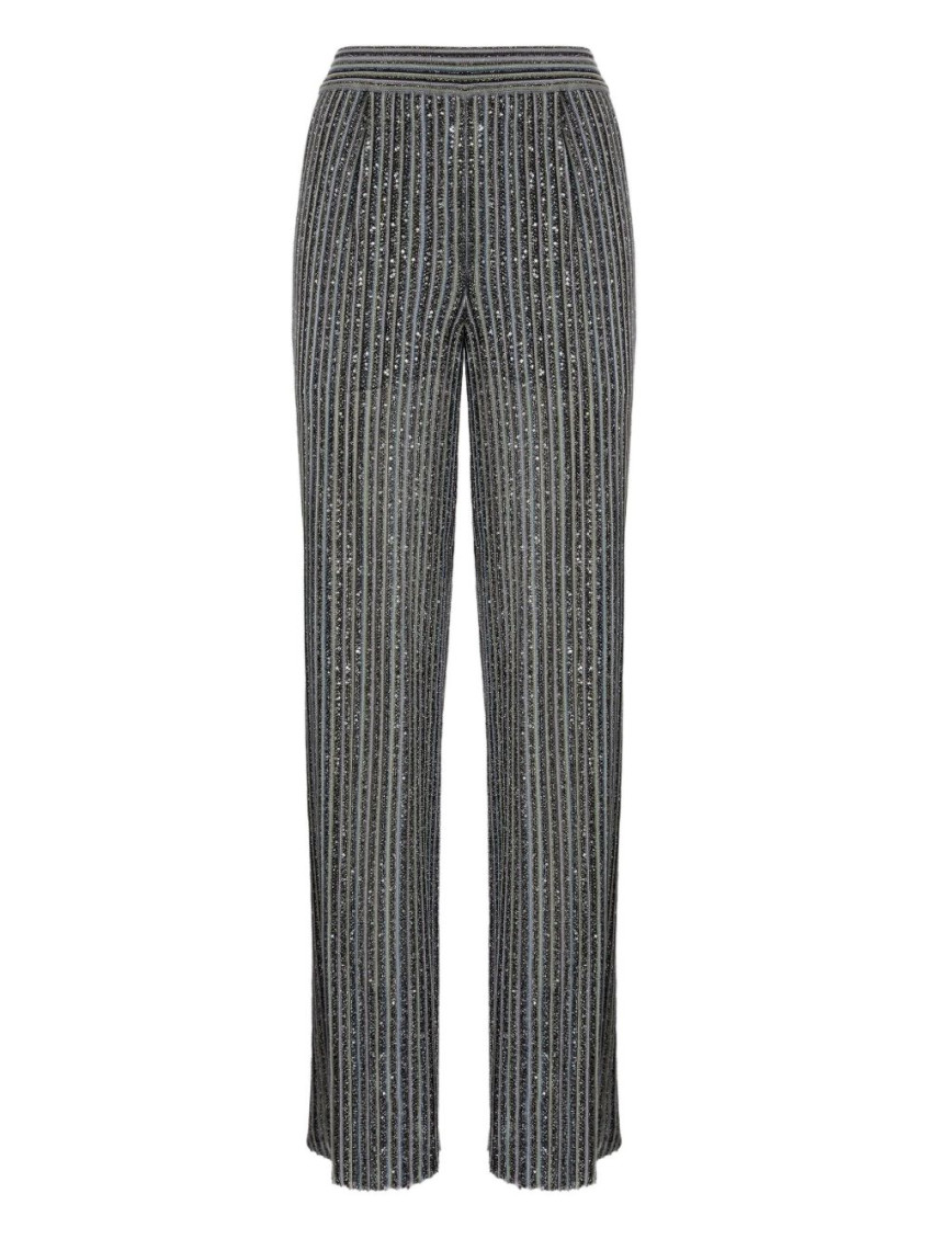 Missoni Grey Straight-leg Trouser In Gray