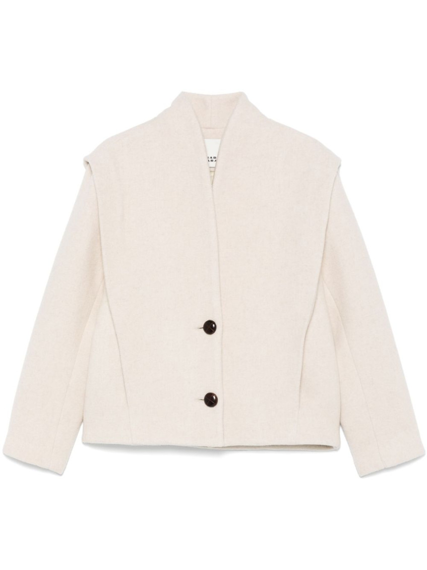 Isabel Marant Long Sleeve Casual Jacket In Neutral