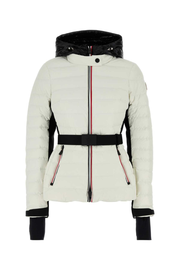 Moncler Bruche Quilted Nylon Down Jacket In White