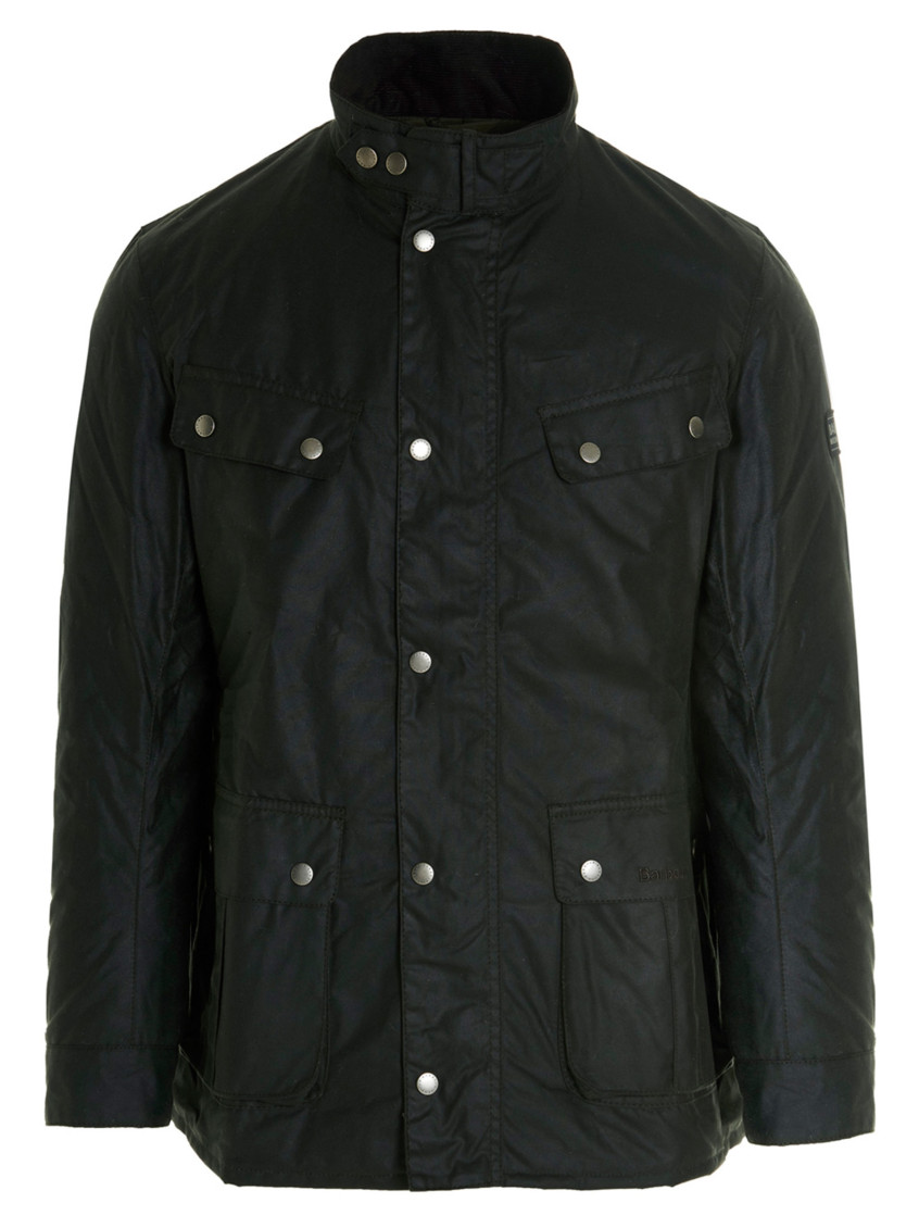 BARBOUR GREEN LOGO PATCH JACKET