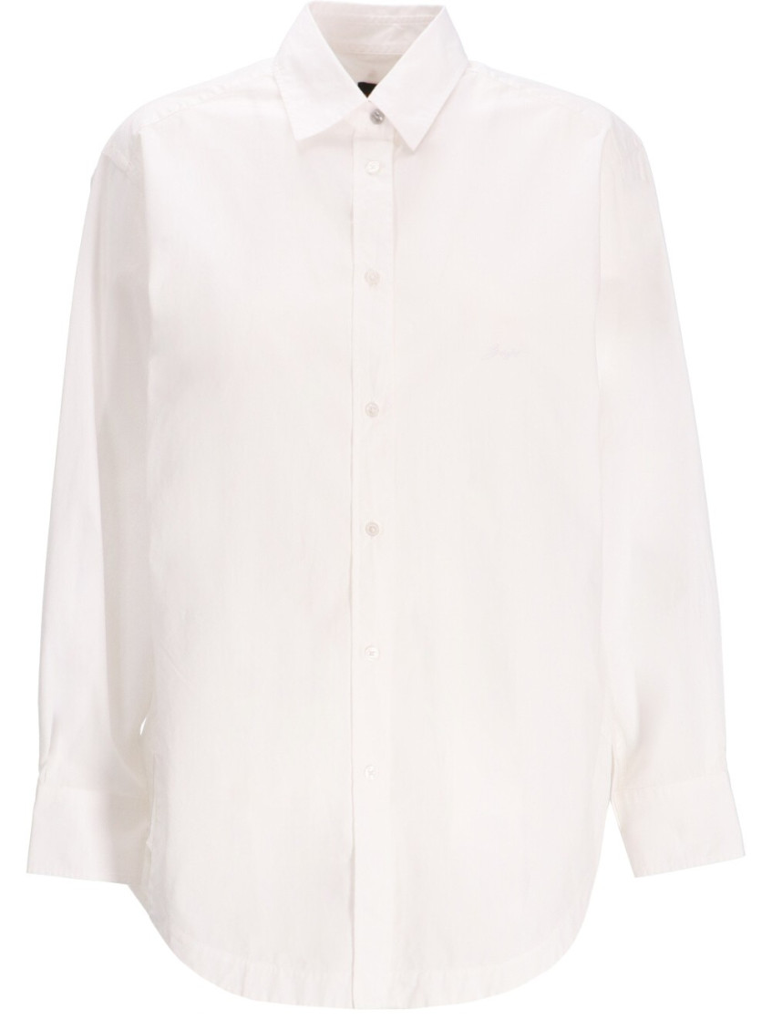 Hugo Boss White Cotton Shirt In White