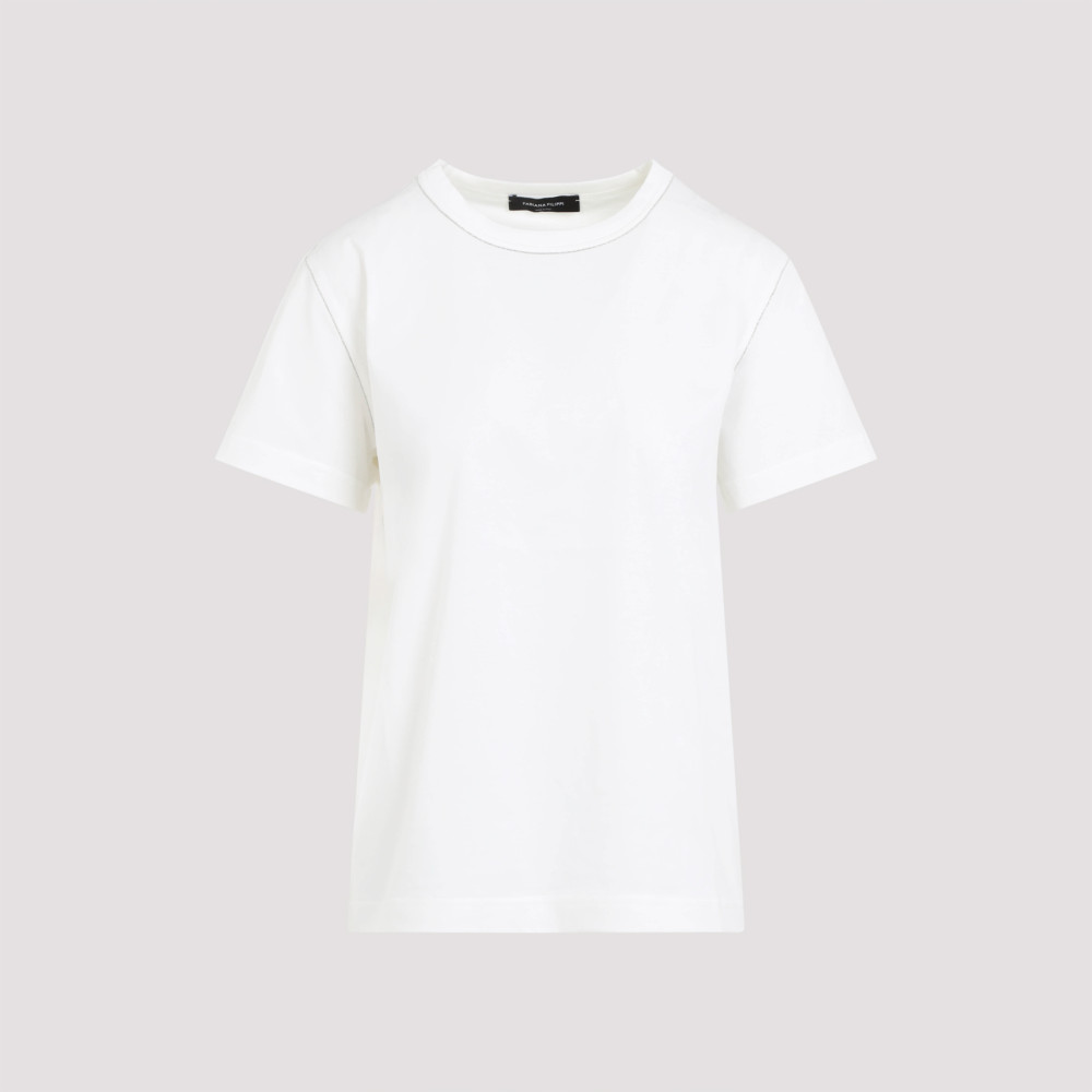 Fabiana Filippi White Cotton T-shirt In White