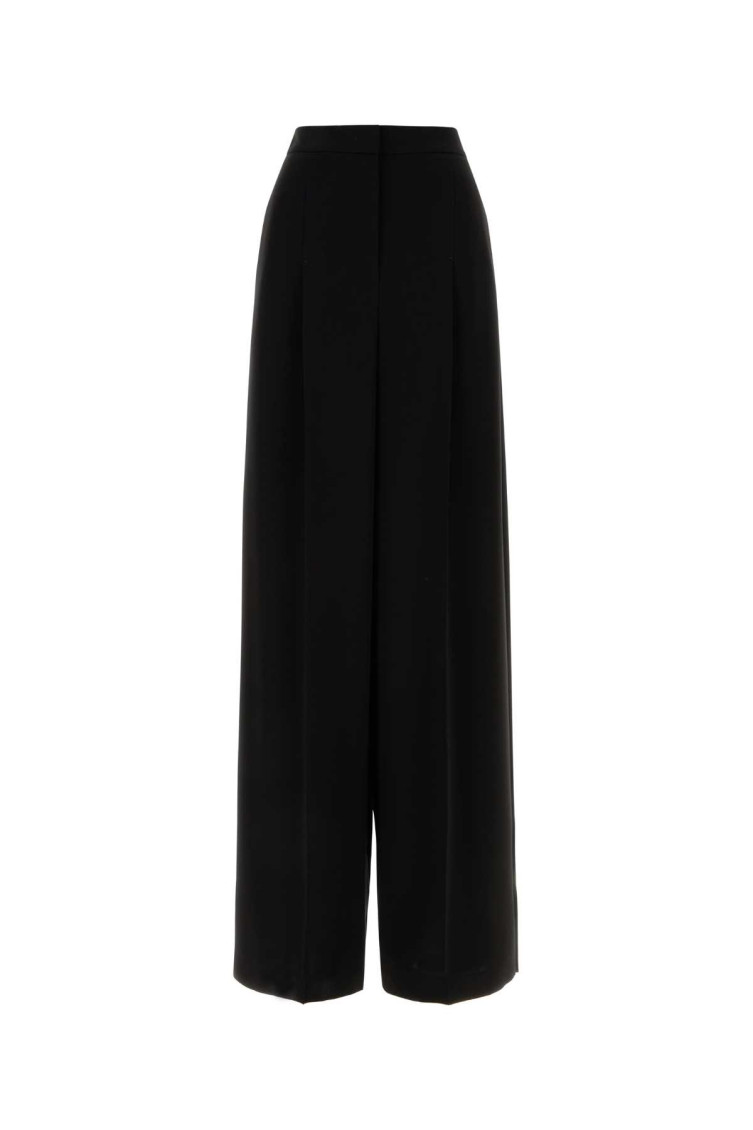 Max Mara Studio Lontra High Waist Trousers In Black