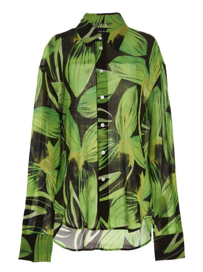 Shop Louisa Ballou Multicolor Oversize Shirt