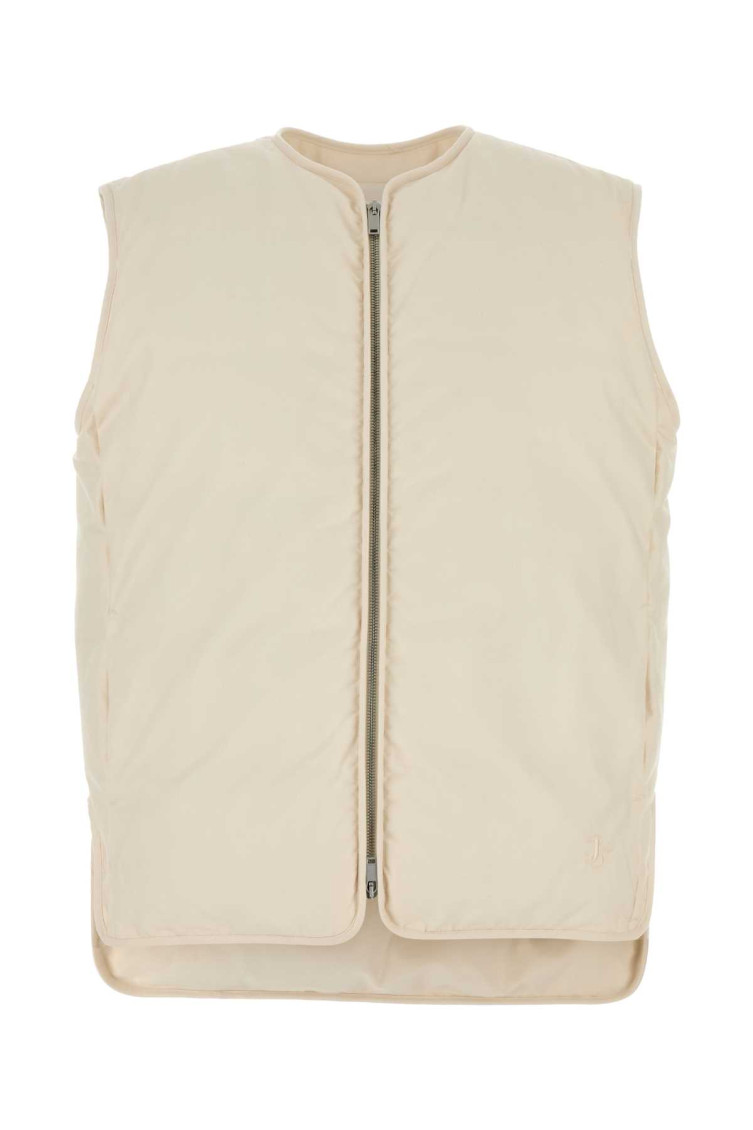 【送料&関税込】Jil Sander Ivory Cotton Sleeveless Down Jack Jil Sander Ivory cotton sleeveless down jacket for Women
