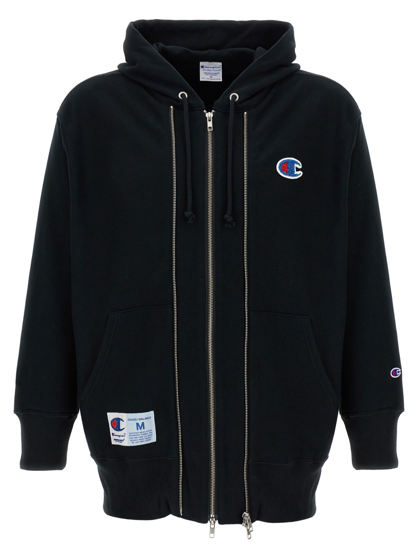 Undercover X Champion Hoodie In Black