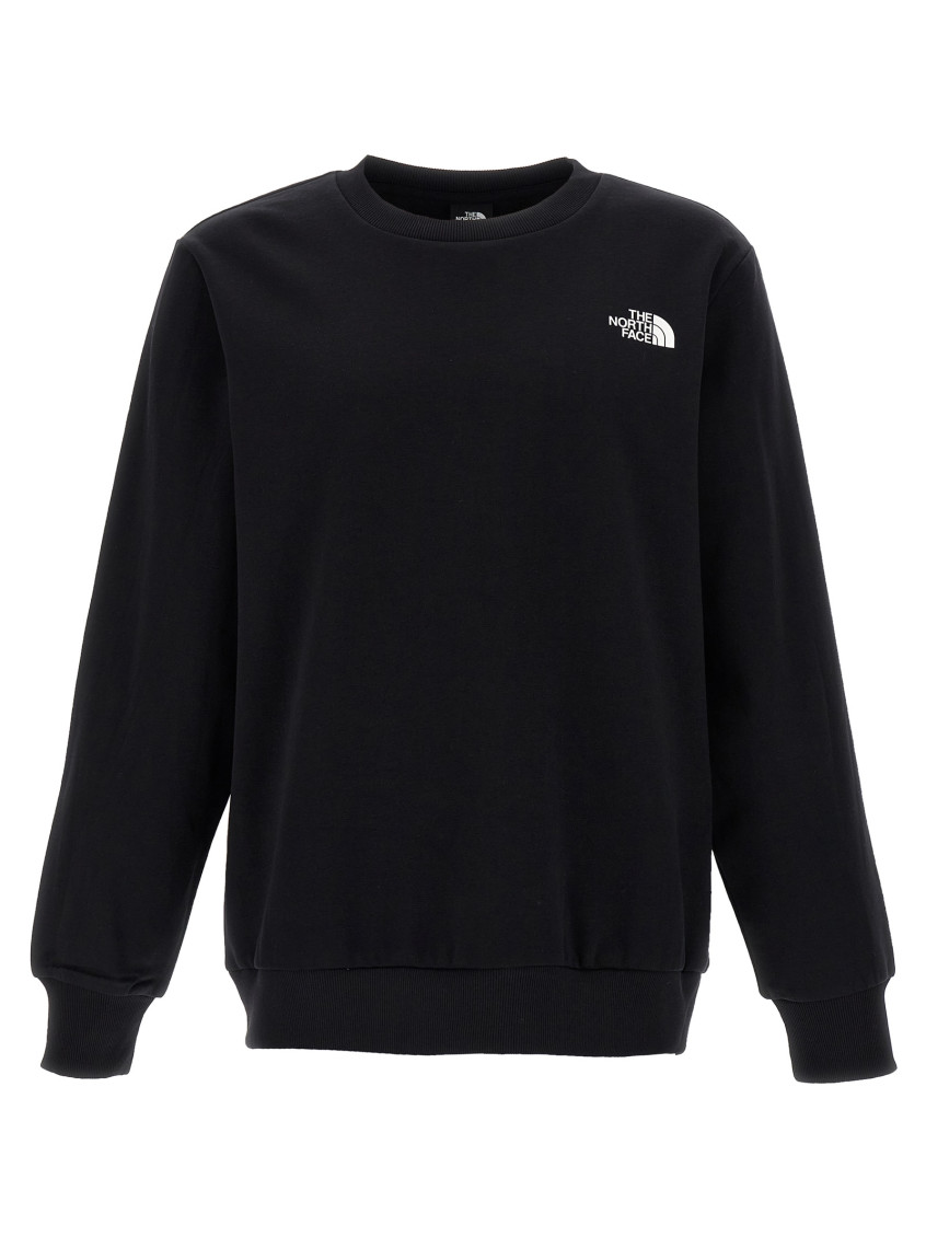 Shop The North Face Black Logo Sweatshirt