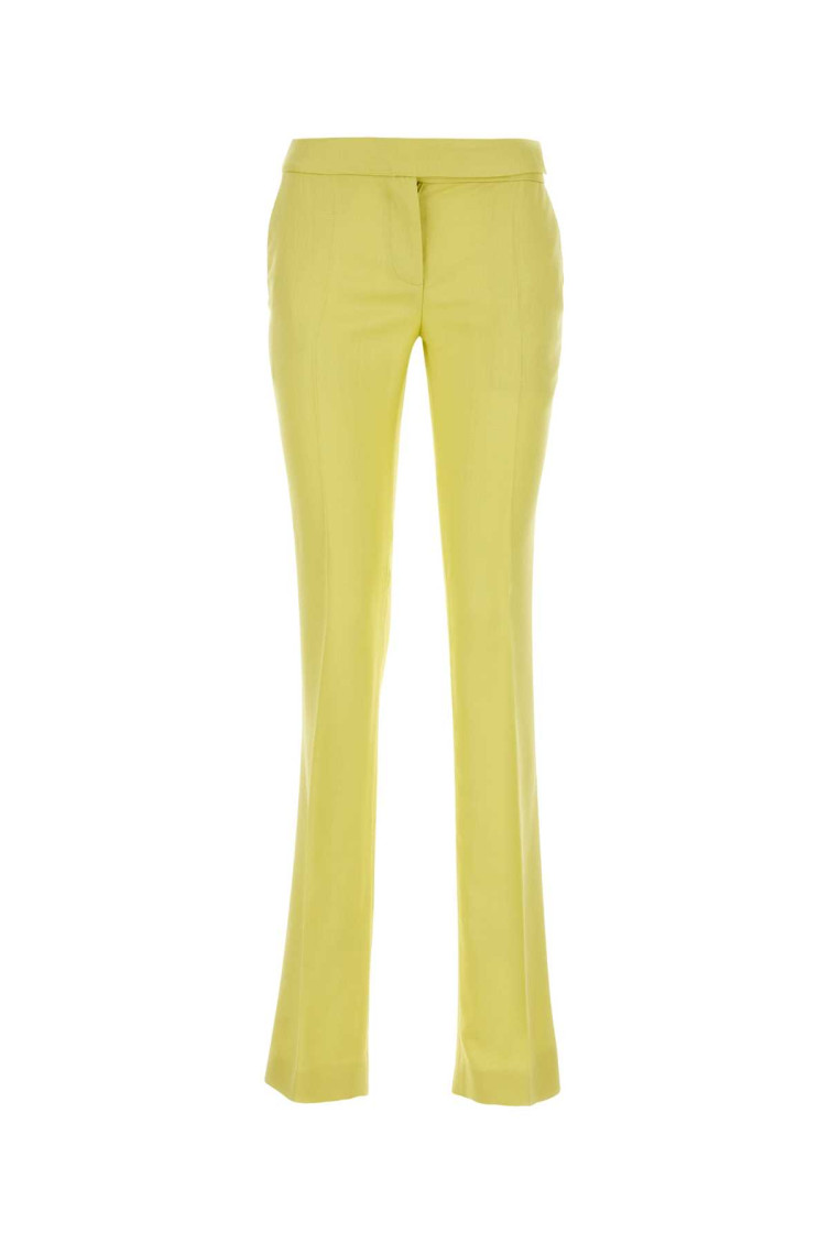 Shop Stella Mccartney Yellow Viscose Pant