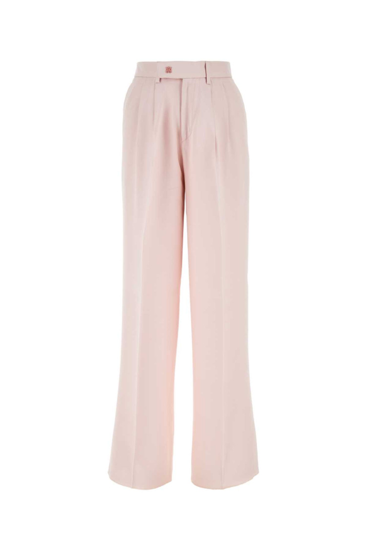Amiri Light Pink Viscose Wide-leg Pant In Light Pink