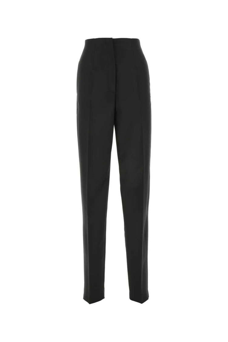 Sportmax High-waisted Tailored Pant With Practical Pockets In Black