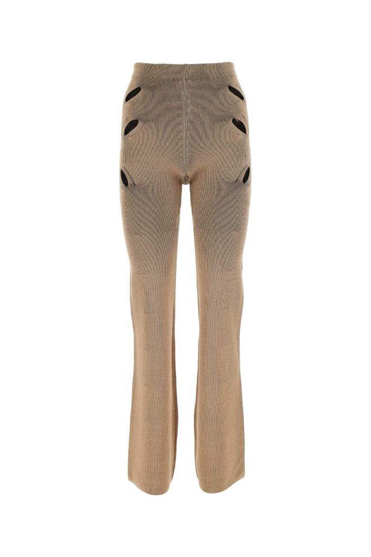Dion Lee Biscuit Viscose Blend Pant In Brown