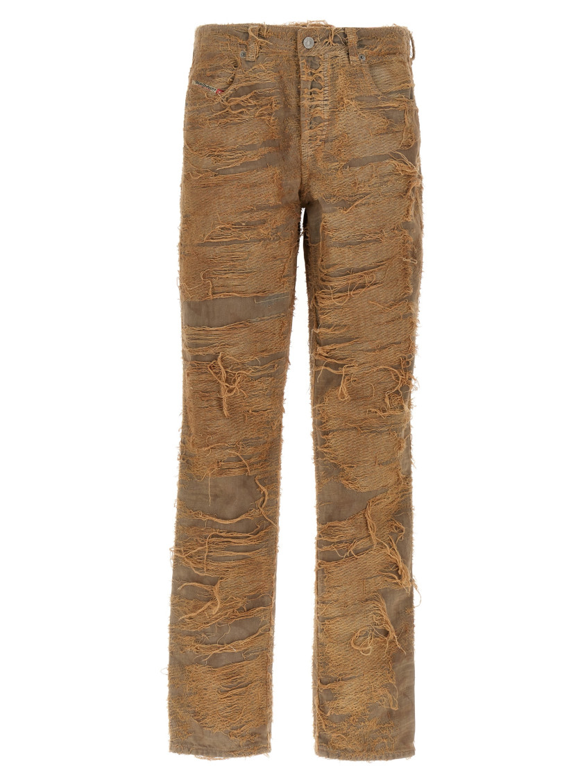 Diesel 1992 D-jiann-fsg Jeans In Brown