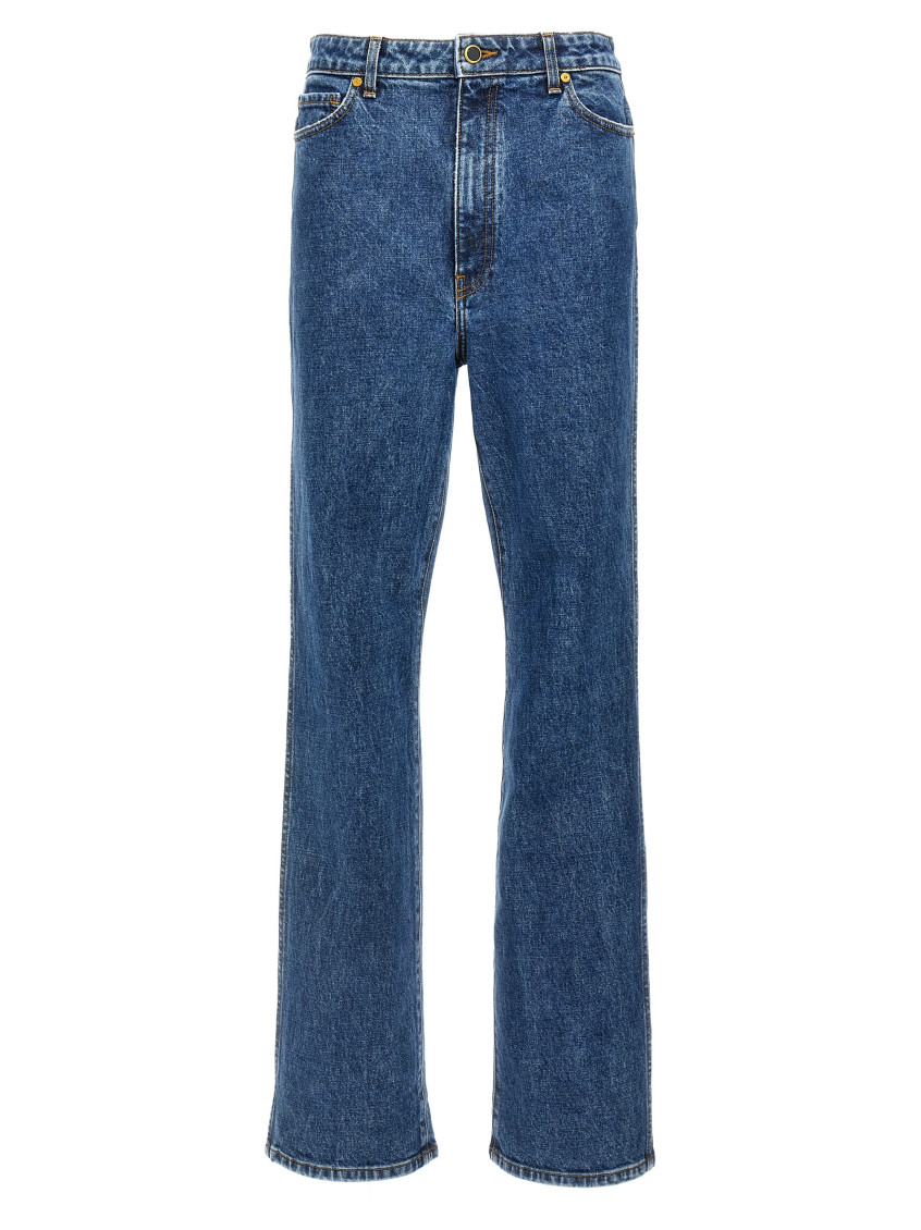 Shop Khaite Blue Danielle Jeans