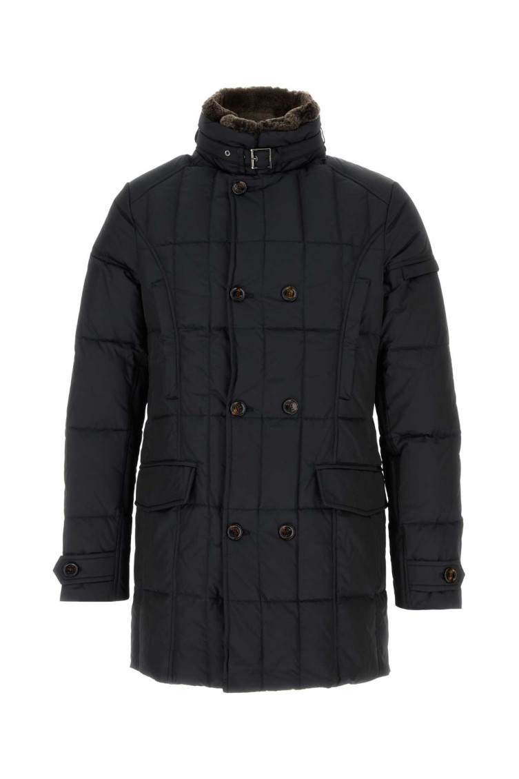 Moorer Slate Polyester Morris Down Jacket In Dark Blue
