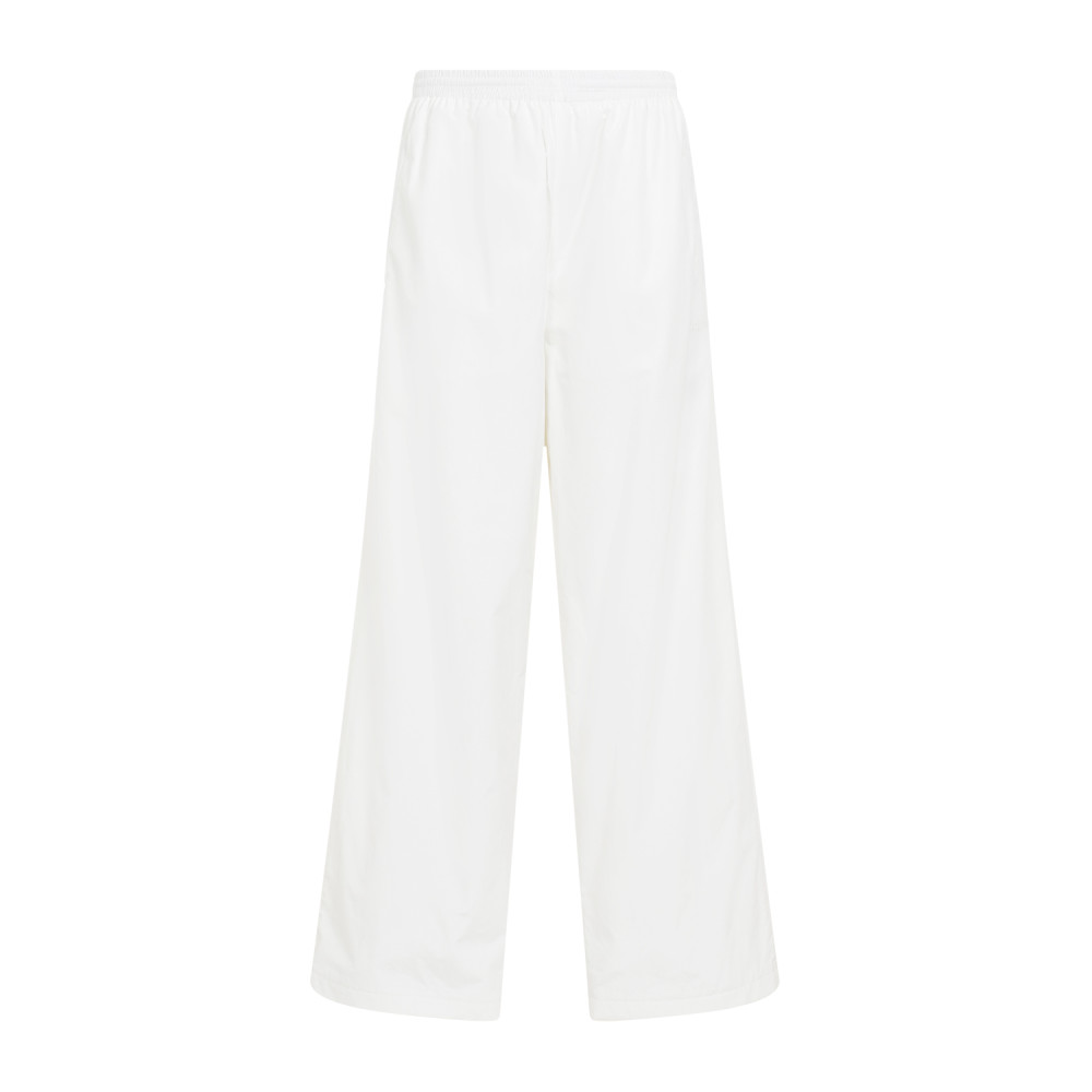 Balenciaga Logo-embroidered Track Pants In White