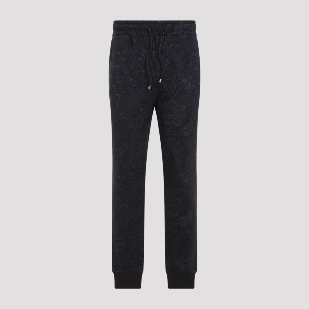 Etro Coulisse Tapered Jogger Pants In Blue