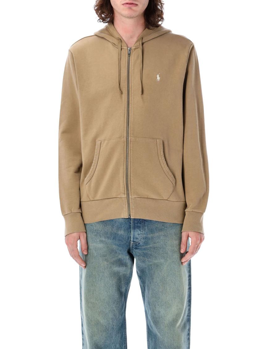 Ralph Lauren Light Brown Pony-embroidered Hoodie