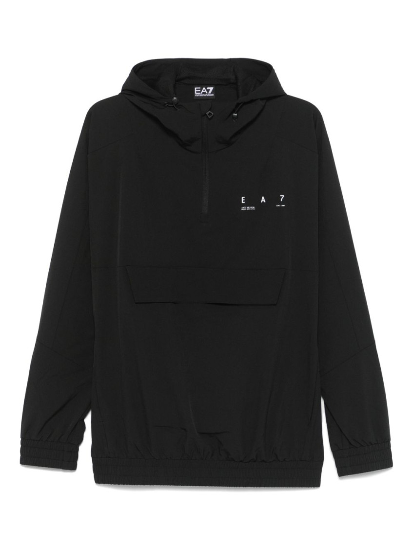 Ea7 Graphic Series Stretch Technical Fabric Hooded Jacket
