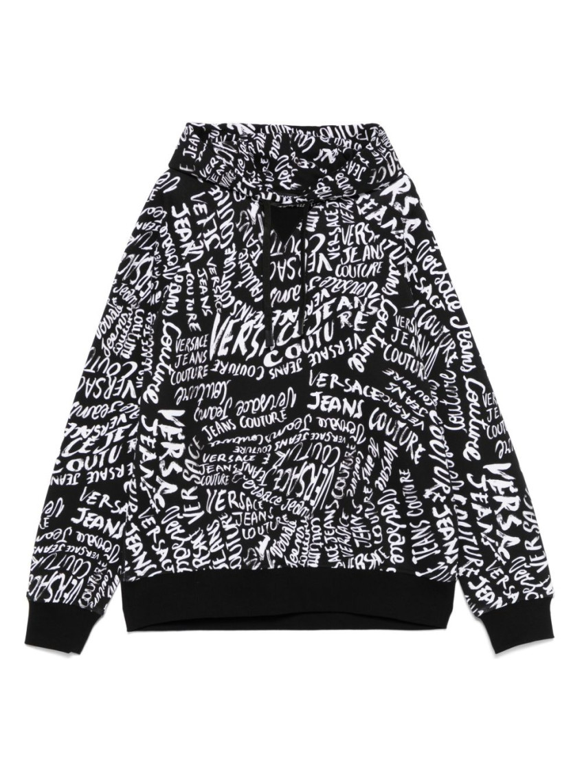 Versace Jeans Couture Logomania Regular Fit Print Hoodie