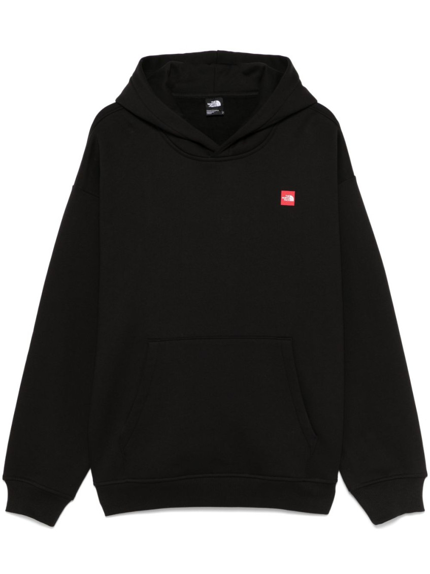 The North Face Black Axys Oversize Hoodie In Black