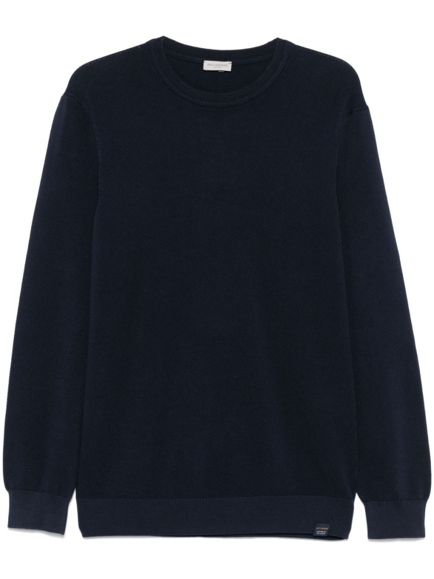 Paul & Shark Navy Blue Crew Neck Sweater
