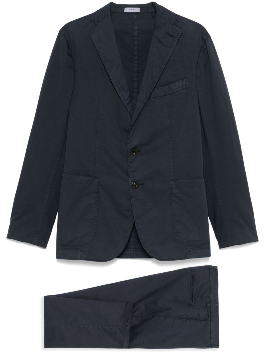 Boglioli Cotton Suit In Blue