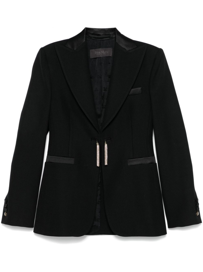 Max Mara Black Tassel-detail Blazer