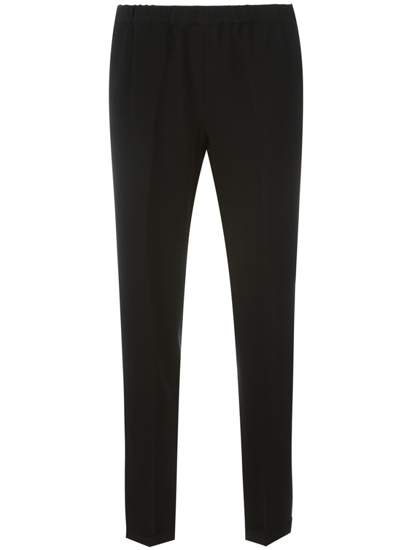 Alberto Biani Stripe Detail Tailored Trousers In Black