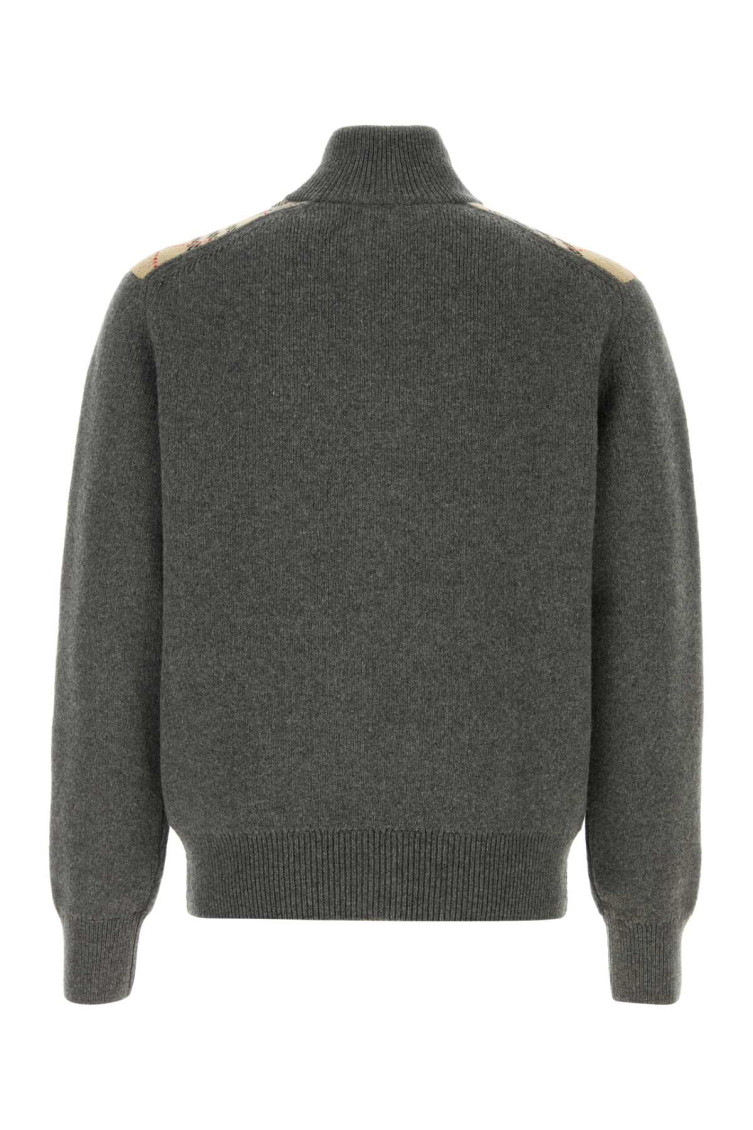 Burberry Grey Turtle Neck Cardigans for Men Online India at