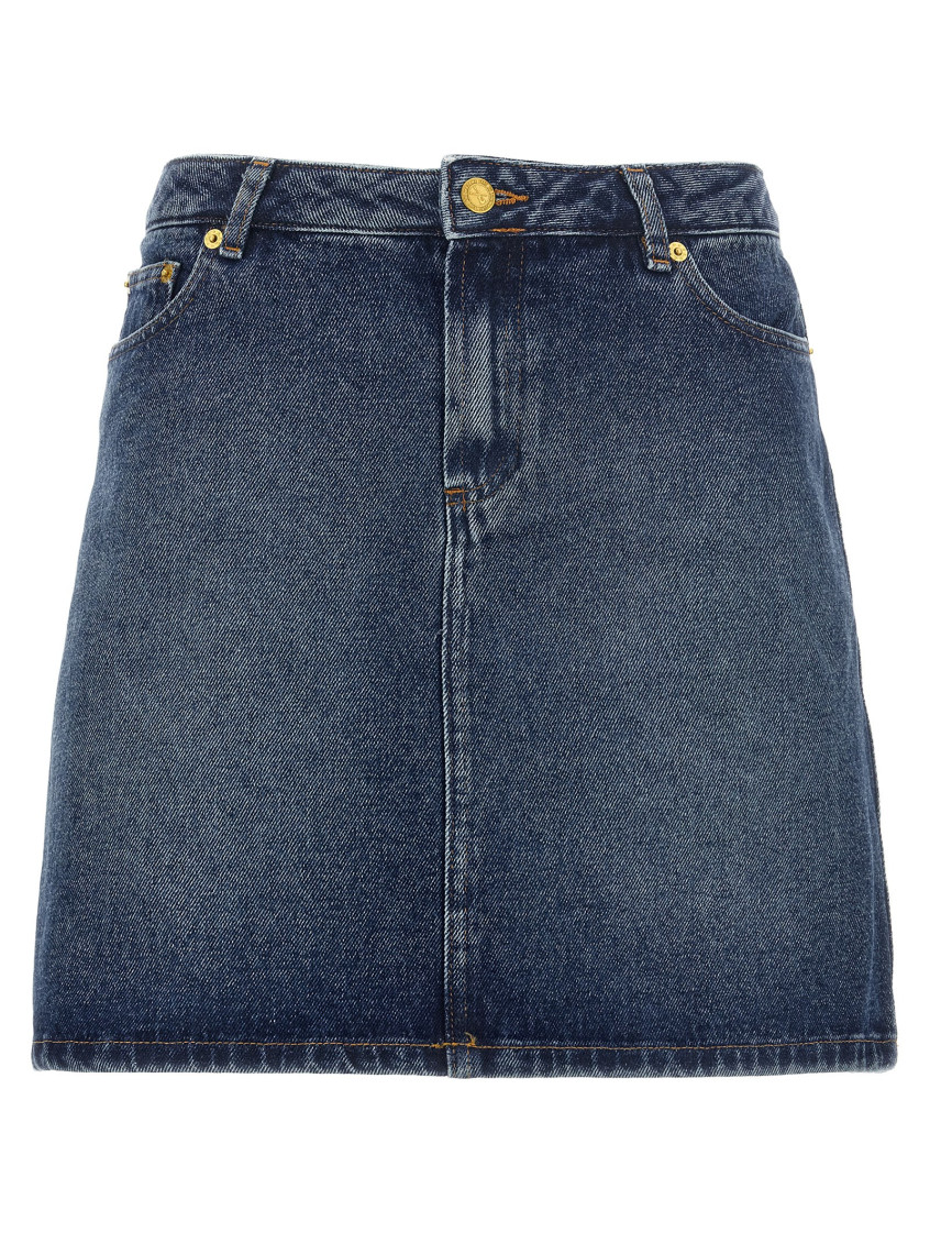 Apc Skirt A. P.c. Woman Color Indigo In Blue | ModeSens