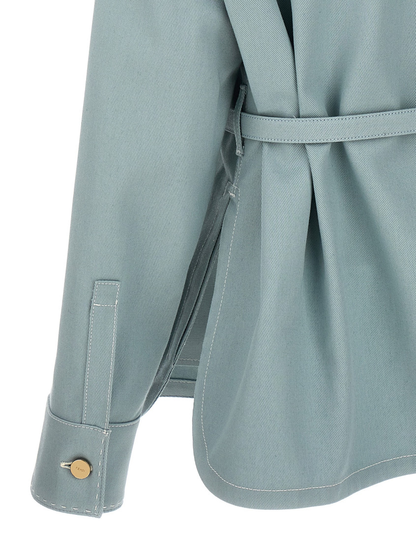 Fendi Light Blue Go-to jacket for Women Online USA at