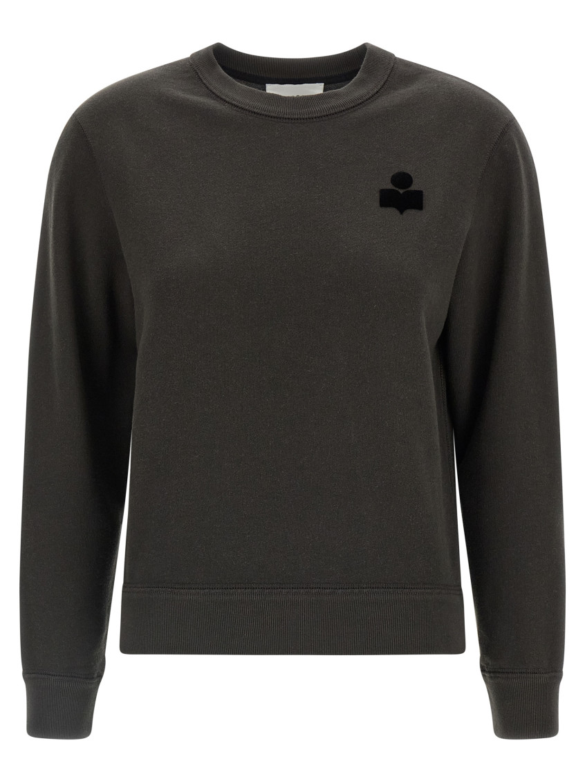 Isabel Marant Étoile Maurine Cotton Sweatshirt In Black