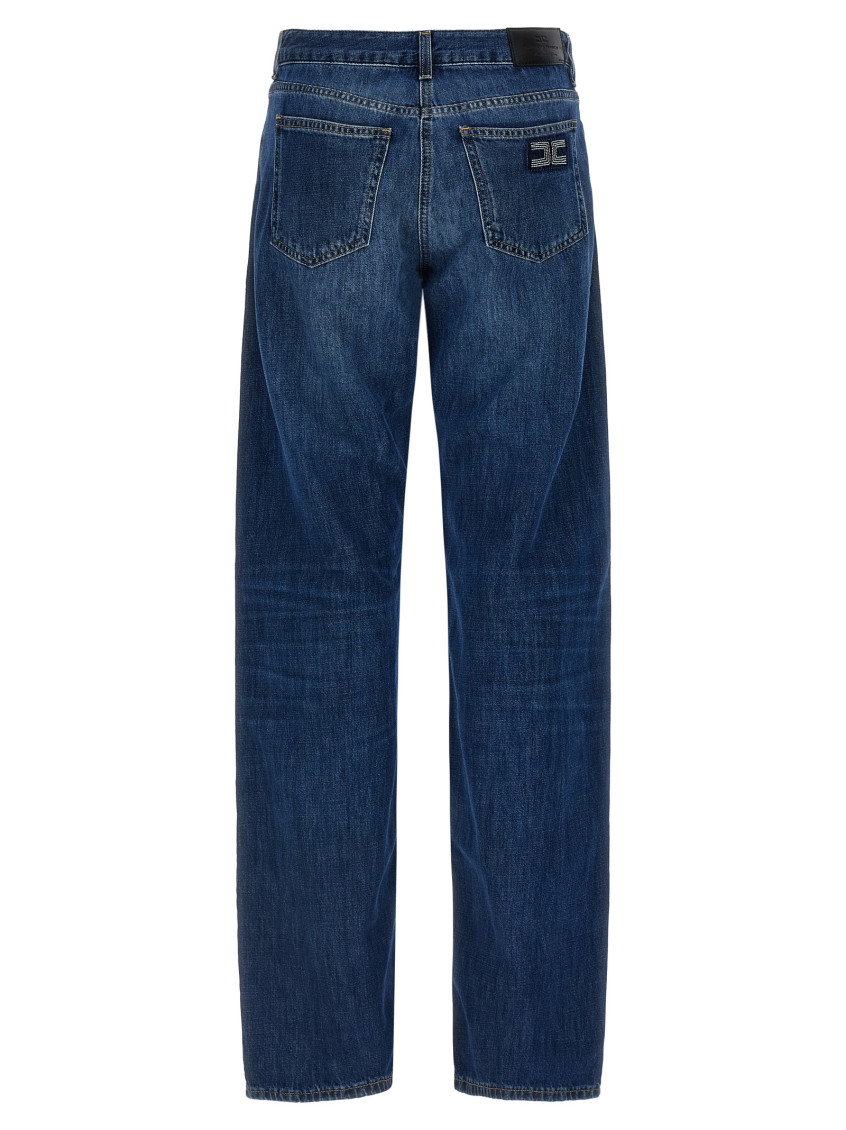Elisabetta Franchi Blue Palazzo jeans for Women Online USA