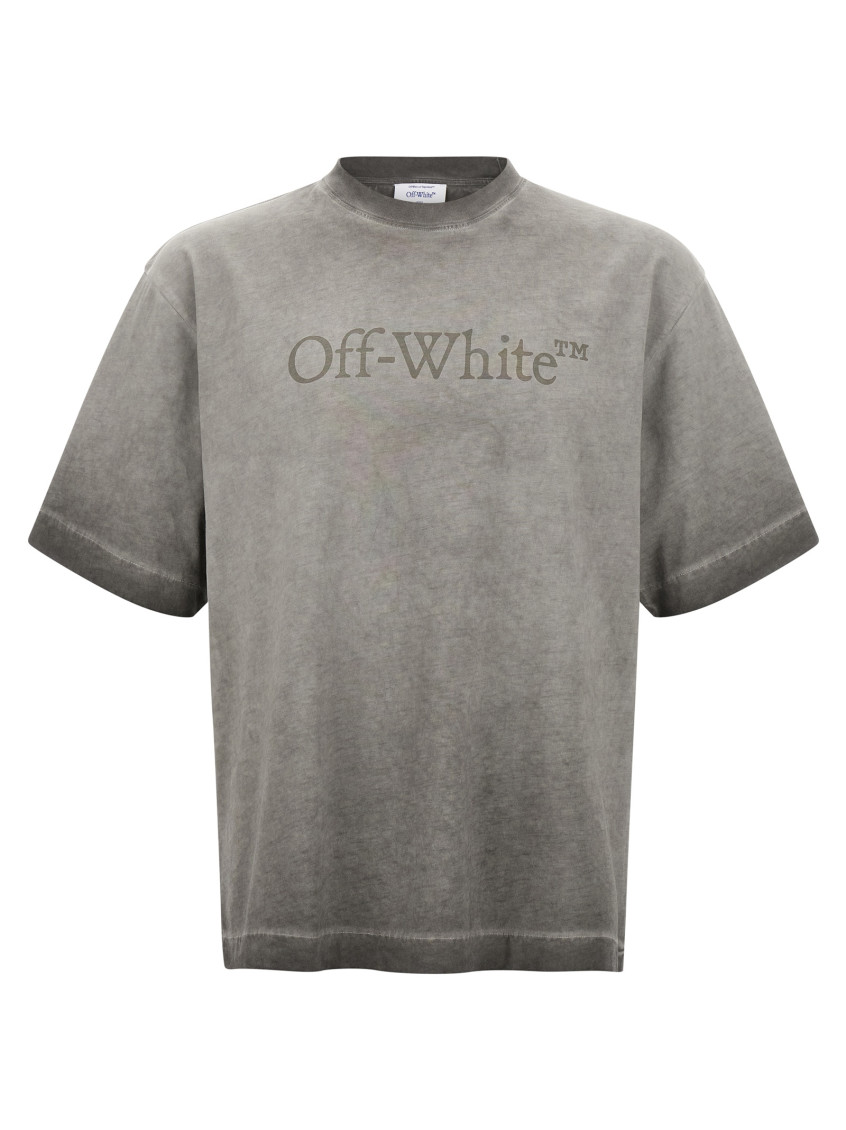 Off-white Skateboarding Inspired Crew Neck T-shirt In Gray