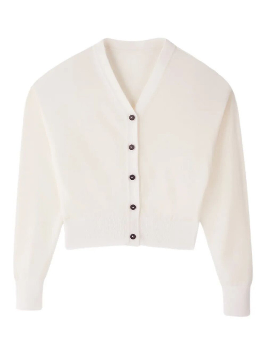 Jacquemus Off White Classic Solid Cardigan Sweater