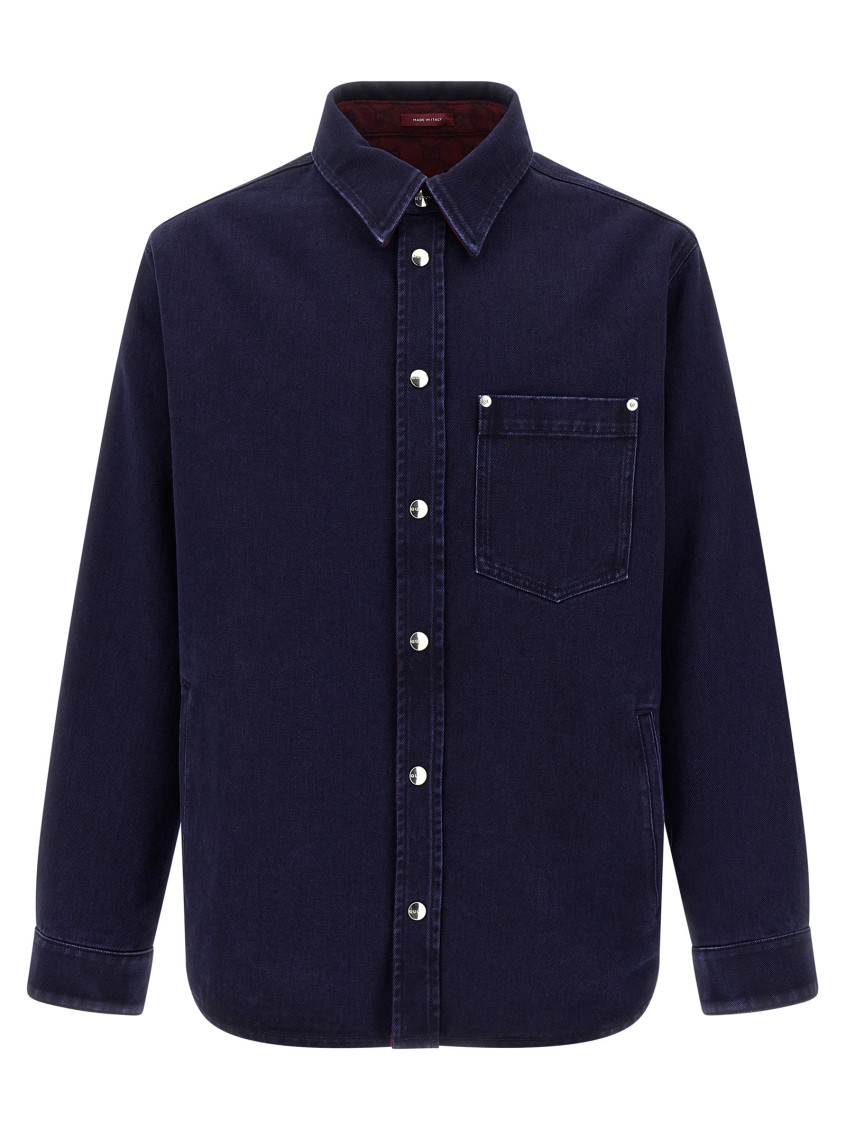 Gucci - Denim Reversible shirt, 48 Blue Gucci - Denim Reversible shirt, 48 Blue
