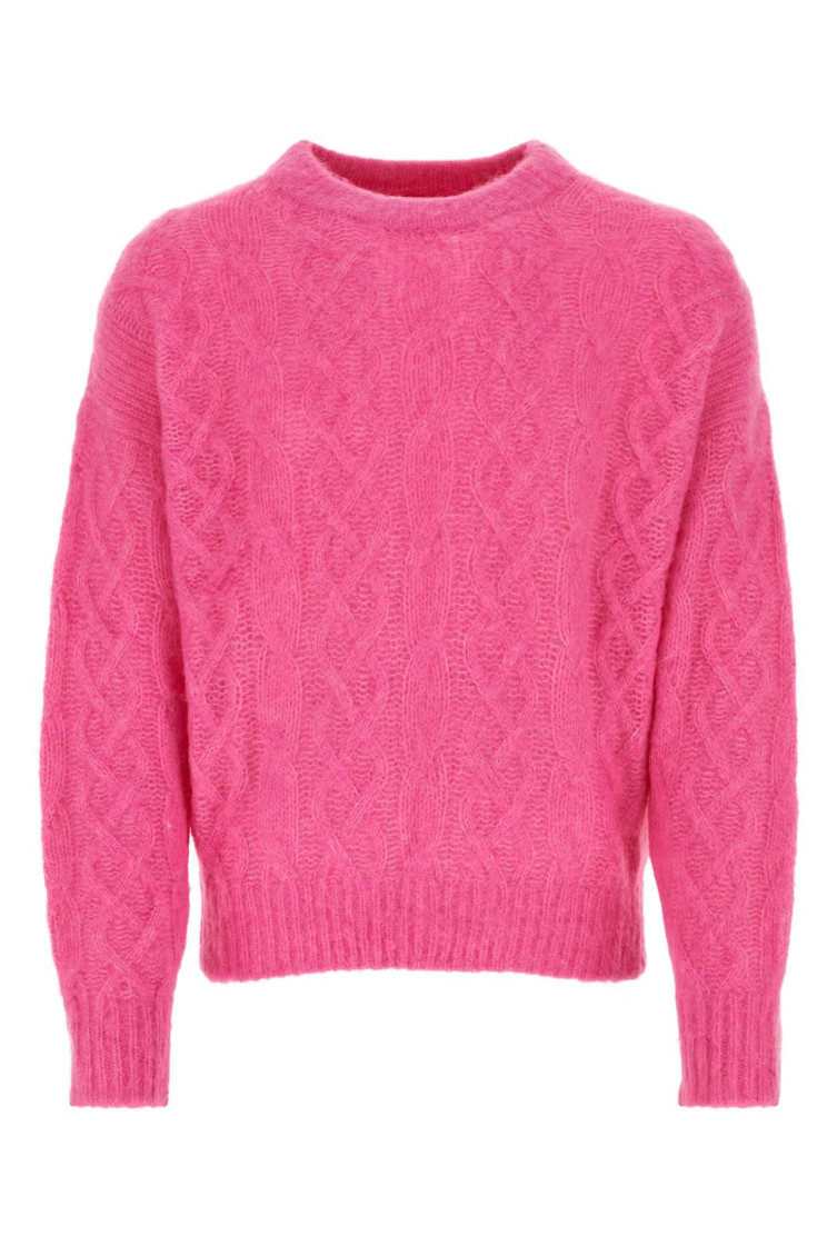 Isabel Marant Fucsia Alpaca Blend Anson Sweater In Fuchsia