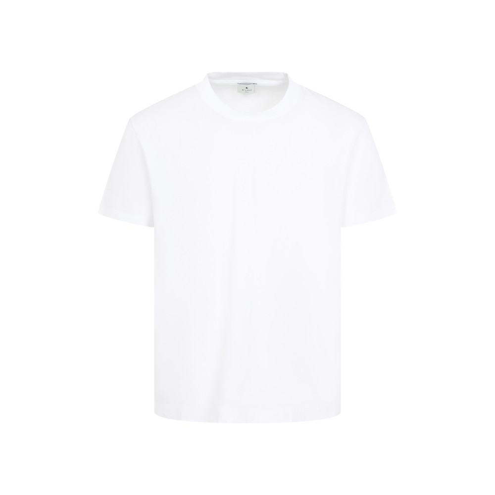 Etro Pegaso-embroidered Crewneck T-shirt In White