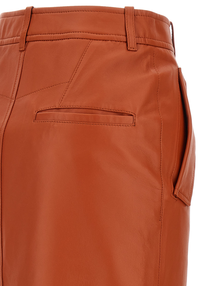 スカート ZIMMERMANN 'Illustration' midi skirt Orange Zimmermann Illustration Leather Maxi Skirt - Orange