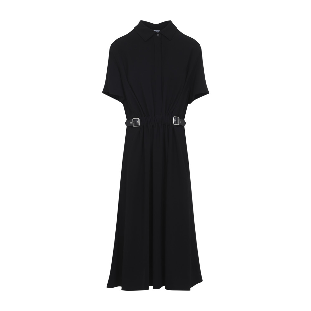 long dresses evening A Line Satin Halter Sleeveless Floor-length Sweep Train Evening Dress With Split Front