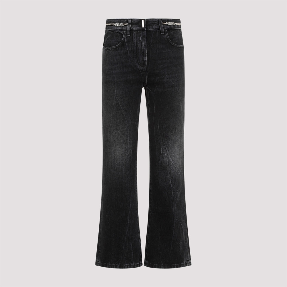 Givenchy Black Oversized Jeans In Black