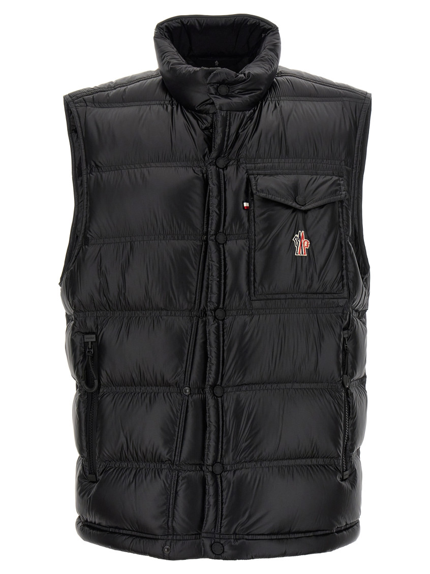 Shop Moncler Black Nantu Vest