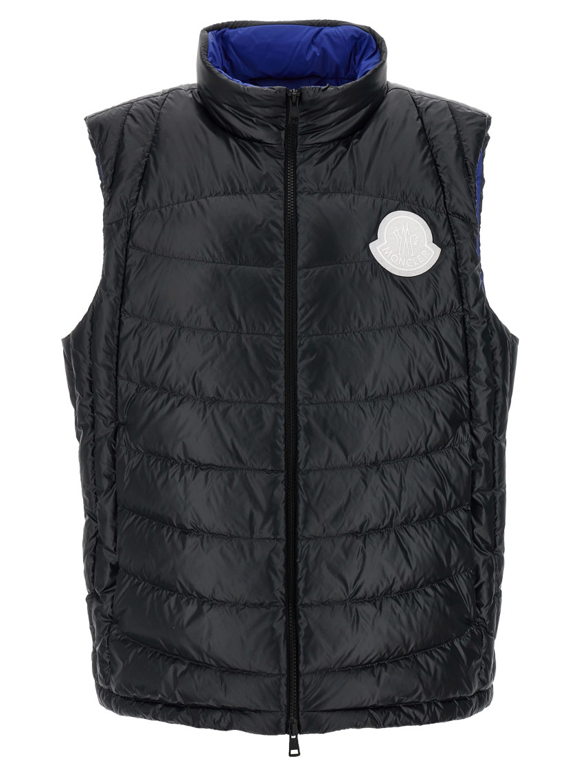 Shop Moncler Black Menelao Vest